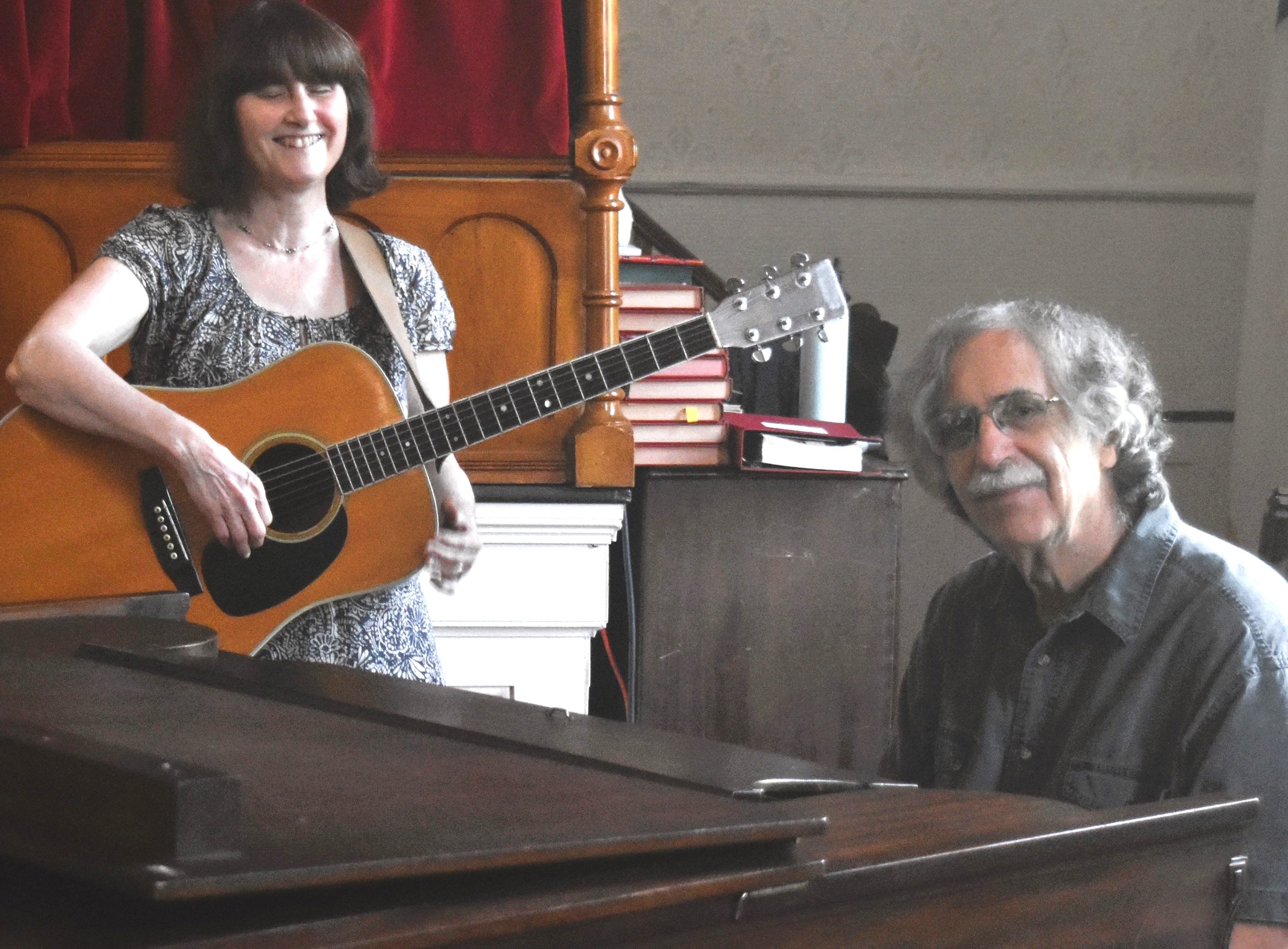 Carol Hausner - All Originals Show  with acoustic guitar and Doc on Piano at The Venetian