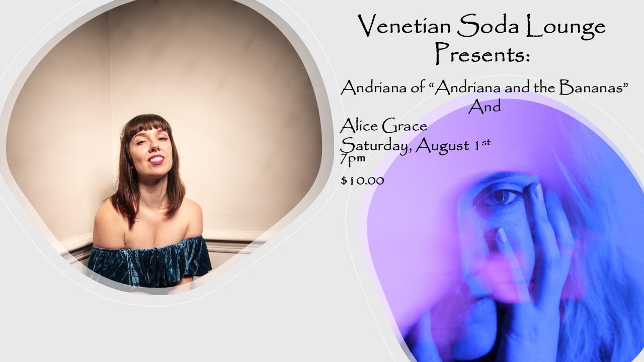 Andriana (of Andriana and the Bananas) and Alice Grace at The Venetian